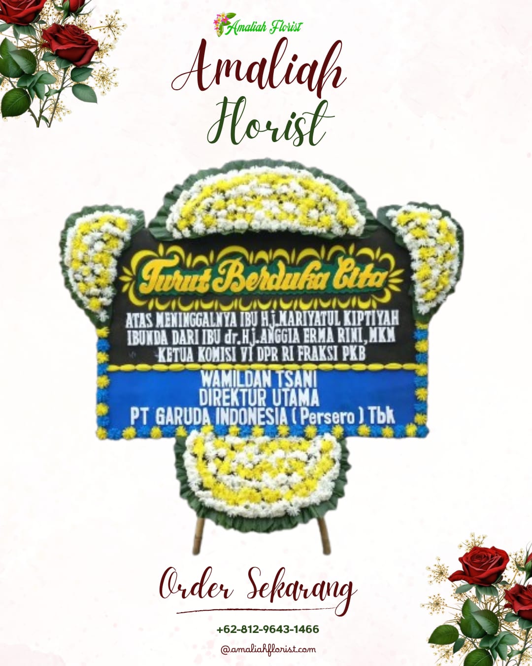 Papan Bunga Duka Kroya